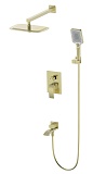 Душевой набор Wonzon&Woghand Fit WW-88939009A-BG брашированное золото