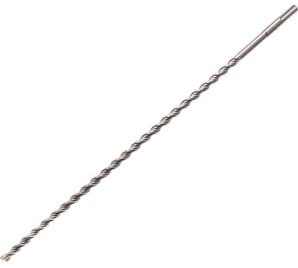 Бур по бетону, двойная спираль, Cobalt W-tip (10x460 мм; SDS PLUS) Denzel 705020
