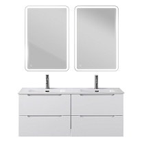 Тумба с раковиной BelBagno Etna 140 см, 4 ящика Bianco Lucido