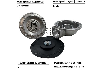 Импульсный электромагнитный клапан для рукавных фильтров ArTorq IK50R.220AC мембранного типа, резьбовой, диафрагма NBR