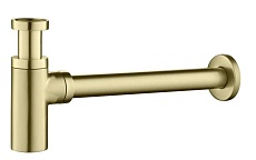 Сифон для раковины Aquatek AQ6012BG золото шлифованное