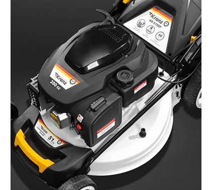 Газонокосилка бензиновая Kranz KR-510SP самоходная, 200см3, 51см KR-16-1232