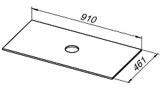 Столешница Allen Brau Reality 90 см marble, 1.32024.M
