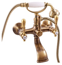 Смеситель для ванны Rav Slezak Morava retro MK459.5/2SM с душем