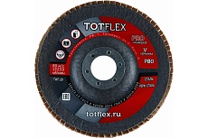 Круг лепестковый торцевой AGGRESSOR-PRO 2 125x22 мм, V, Р80, 35 шт TOTFLEX 4631166199633