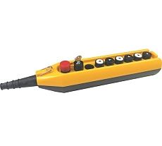 Пульт управления EMAS 9 кнопок, с аварийной кнопкой и кнопкой-ключем, 250 В, 4А PV9E30B222AC20