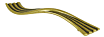Ручка для мебели Cezares 10 см золото, левая