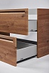 Тумба с раковиной Inda Piccadilly 80 см (раковина Kona 80) Rovere Castagno