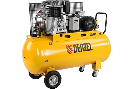 Воздушный компрессор Denzel BCI4000-T/200, ременной привод 4,0 кВт, 200 литров, 690 л/мин 58124