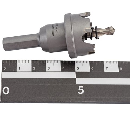Коронка по металлу HM (30х12 мм; хвостовик 10 мм; комплект) D.BOR HS-HM-12-030-T