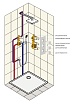 Душевой набор Timo Tetra-Thermo SX-0179/03SM черный матовый