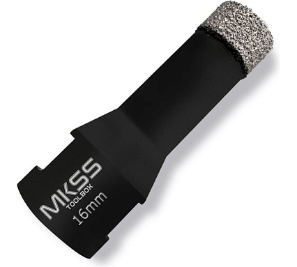 Коронка алмазная универсальная MKSS Toolbox KS2803 HARD W 16 мм, M14 для УШМ KS28030016