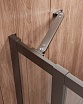 Душевой уголок Cezares MOLVENO-AH-22-120/110-C-GM-IV 120x110 прозрачный, оружейная сталь