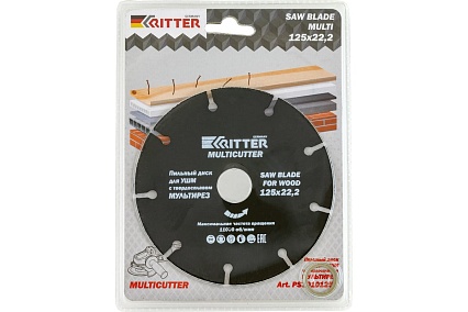 Диск пильный Multi 125х22.2х1.2 мм для УШМ RITTER PS30101250