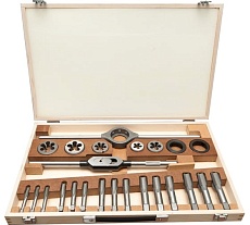 Набор метчиков и плашек Bucovice Tools W2-II BSW 1/2-1.0, HSS, 28пр 341100