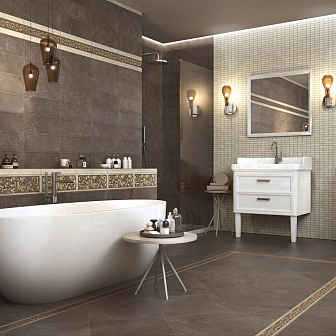 Бордюр Kerama Marazzi Орсэ 7.2х40 см, AD\A364\15106