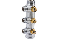 Регулирующий коллектор STOUT 1, 3 отвода 1/2 плоское уплотнение SMB-6849-011203 RG008UJF2UQFLT