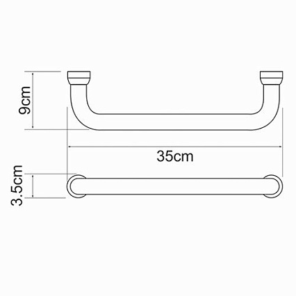 Поручень для ванны WasserKRAFT K-1066 хром