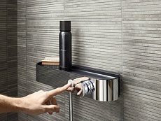 Смеситель для душа Hansgrohe ShowerTablet Select 24360670 термостат, черный матовый
