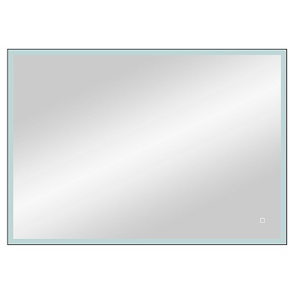 Зеркало Континент Solid Led 100x80 см с подсветкой, черный ЗЛП1607