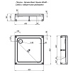 Поддон для душа Aquanet GL180 80x80 квадратный