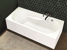 Акриловая ванна Riho Lazy Plug & Play 170x75 см L, с монолитной панелью