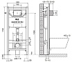 Инсталляция для унитаза OLI 120 Eco Sanitarblock pneumatic 879235pKA00 с кнопкой Karisma хром