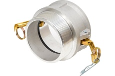 Алюминиевый камлок TITAN LOCK тип B розетка, наруж. резьба NPT 4&quot; TL400BALN