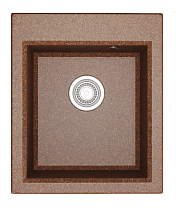 Кухонная мойка Акватон Линеа 45 см, терракотовый