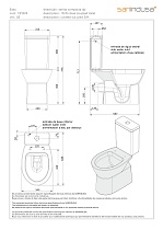 Унитаз-компакт Sanindusa Easy 131916004