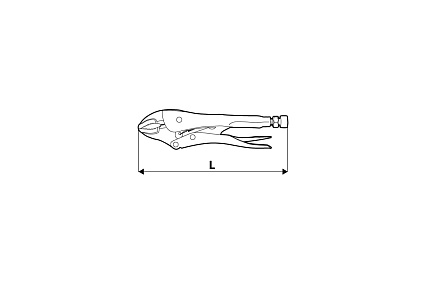 Зажимные клещи Topex 225 мм 32D856
