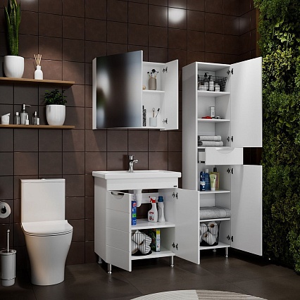 Шкаф пенал Санта Родос 40 см напольный 506004