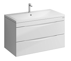 Тумба с раковиной Grossman Виста 90 см белый глянец