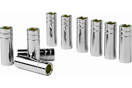 Сопло для горелки цилиндрическое 15-АK, медь E-Cu, 10 шт, 16 мм GOLDEN BRIDGE 1122