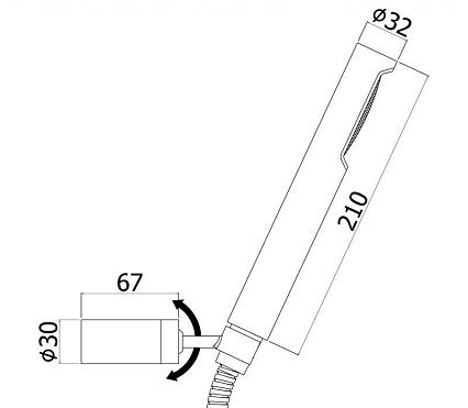 Душевой гарнитур Paffoni Birillo ZDUP036NO черный матовый