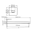 Излив для ванны встроенный WasserKRAFT A270 хром