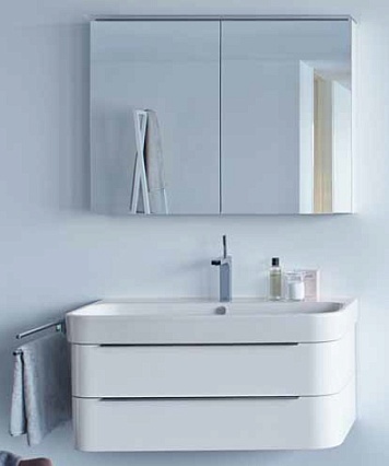 Тумба с раковиной Duravit Happy D.2 65 см белый глянец