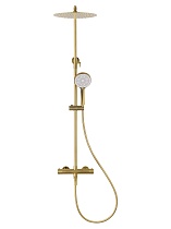 Душевая стойка Wonzon&Woghand Stick WW-88739903-BG термостат, брашированное золото