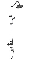 Душевая стойка Aquatek Классик AQ2543MB термостат, черный матовый