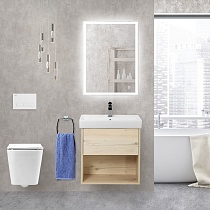 Мебель для ванной BelBagno Neon 60 см, 1 ящик, Pino Bianco