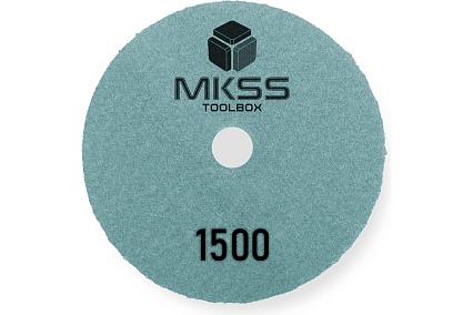 Алмазный гибкий шлифовальный круг MKSS Toolbox MK2606 АГШК Ø100 Р1500 для сухой полировки MKSS MK26061500