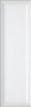 Керамическая плитка Kerama Marazzi Аккорд белый грань 8.5x28.5 см, 9010