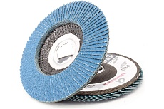 Круг лепестковый торцевой КЛТ Р80, X-lock, 125 мм, конический Альфадиск 5276