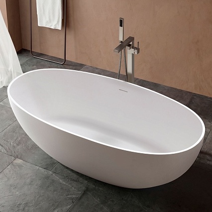 Ванна из искусственного камня Vincea Солид Серфейс (Solid Surface) VBT-4S06-1800MW белый матовый 180x80 см