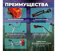 Мотокоса Eco GTP-255 Power Plus EC1551-5