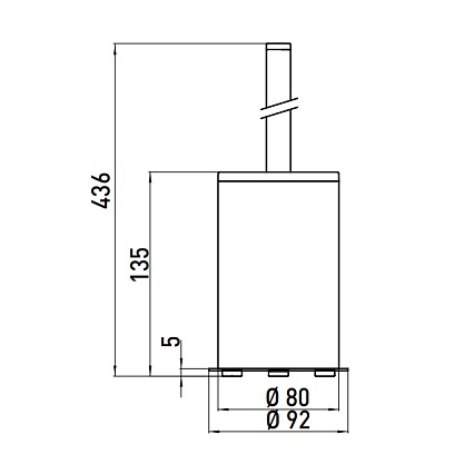 Ерш напольный Emco System2 3515 001 01 хром