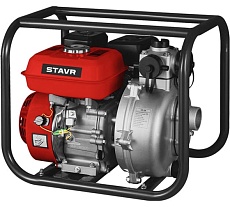 Мотопомпа Ставр бензиновая, D=50мм, Stavr SMP 50HP, высоконапорная, 4т ДВС 212см³, 5700Вт (7,7л.с), 600л/мин, глубина 8м, напор 62 м, 9070600096