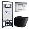 Комплект Weltwasser 10000010548 унитаз Gelbach 041 MT-BL + инсталляция Marberg 507 + кнопка Mar 507 SE