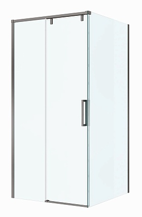Душевой уголок BelBagno SOFT_CLOSE-1-A-1-100-C-GM 100x100 прозрачный, оружейная сталь Душевой уголок BelBagno SOFT_CLOSE-1-A-1-100-C-GM 100x100 прозрачный, оружейная сталь