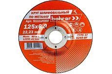 Круг обдирочный по металлу Мастер (125х6х22.2 мм) Bohrer 51112560